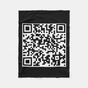 Funny Qr President Trump Dance Code (on Back)  Fleece Blanket