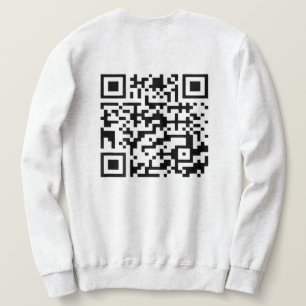Funny QR President Trump Dance Code (On Back) Sweatshirt