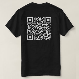Funny QR President Trump Dance Code (On Back) T-Shirt