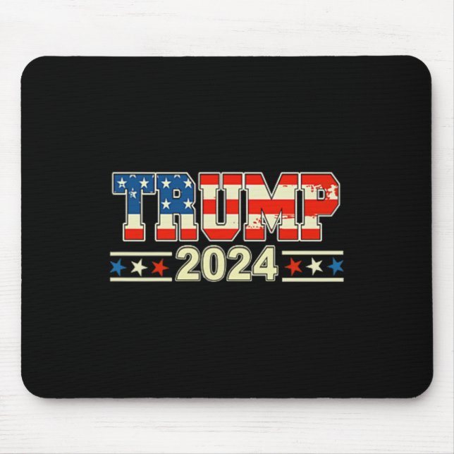 Funny Qr President Trump Dance Code (on Byck) 2  Mouse Pad (Front)