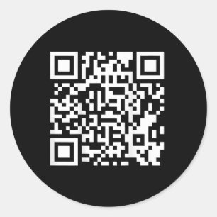 Funny Qr President Trump Dance Code (on Byck) 5 Classic Round Sticker