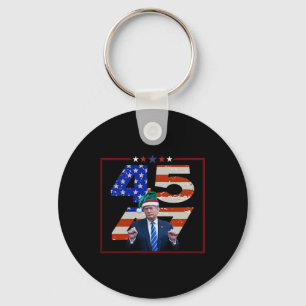 Funny Qr President Trump Dance Code (on Byck) 8 Keychain