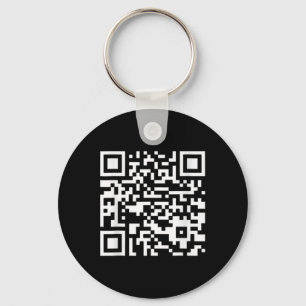 Funny Qr President Trump Dance Code (on Byck) Keychain