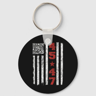 Funny Qr President Trump Dance Code Trump 4547 (on Keychain