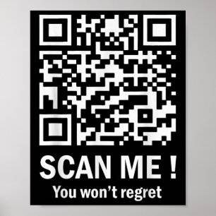 Funny Qr Scan Me President Trump 45_47 Trump Poster