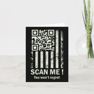 Funny Qr Scan Me Trump 45_47 Tee Trump Dancing Cod Card