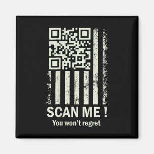 Funny Qr Scan Me Trump 45_47 Tee Trump Dancing Cod Magnet