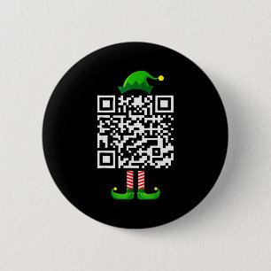Funny Qr Trump 45_47 Elf Trump Dancing Code Elf Ch 2 Inch Round Button