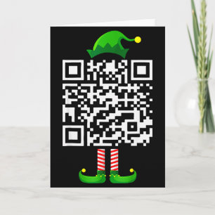 Funny Qr Trump 45_47 Elf Trump Dancing Code Elf Ch Card