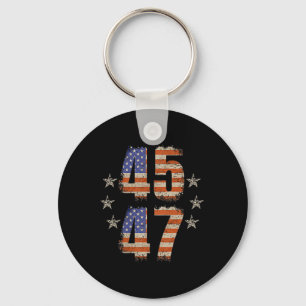 Funny Qr Trump 45 47 Trump Dancing Code Pocket Keychain