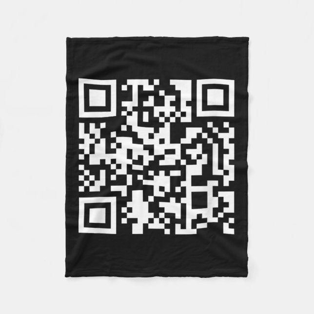 Funny Qr Trump 47 Inauguration Day 2025 Dance Code Fleece Blanket (Front)