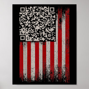 Funny Qr Trump Dancing Dance Code  Poster