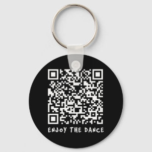 Funny Qr Trump Dancing Interactive Code _1 Keychain