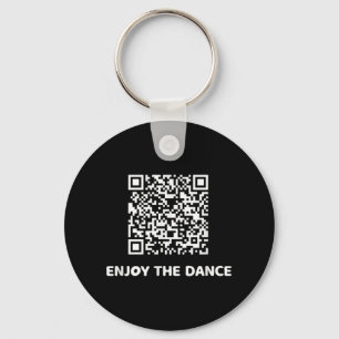Funny Qr Trump Dancing Interactive Code  Keychain