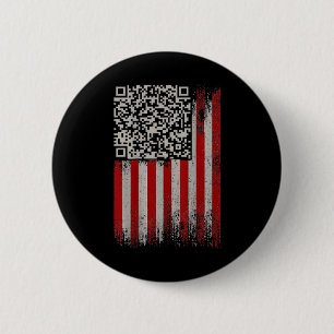 Funny Qr Trumps Dancing Dance Code 2 Inch Round Button