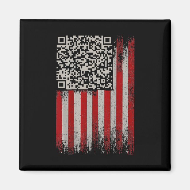 Funny Qr Trumps Dancing Dance Code  Magnet (Front)