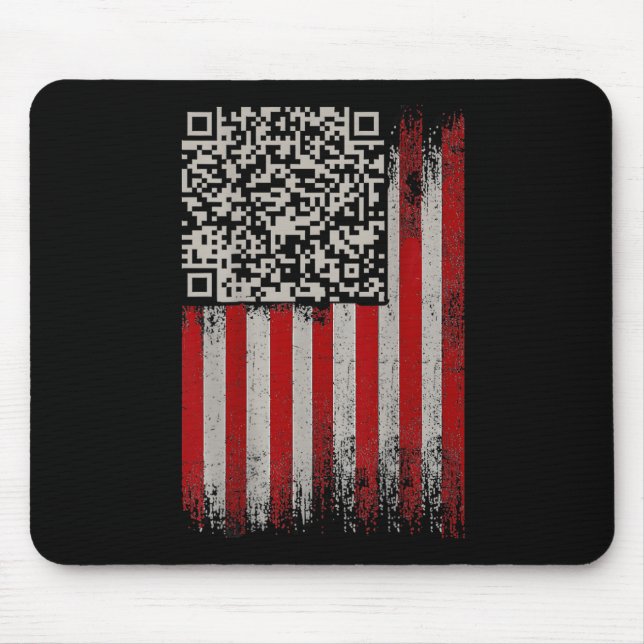 Funny Qr Trumps Dancing Dance Code  Mouse Pad (Front)