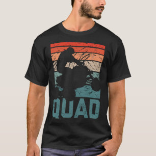 Funny Quad Retro Quad Riding Four Wheeler ATV for  T-Shirt