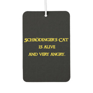 Funny Quantum Dilemma - Schrödinger’s Cat is Angry Air Freshener