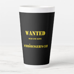 Funny Quantum Joke: Schrödinger’s Cat on the Loose Latte Mug