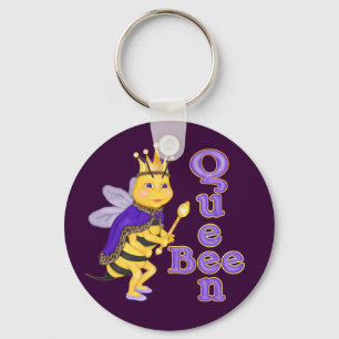 Funny Queen Bee Keychain