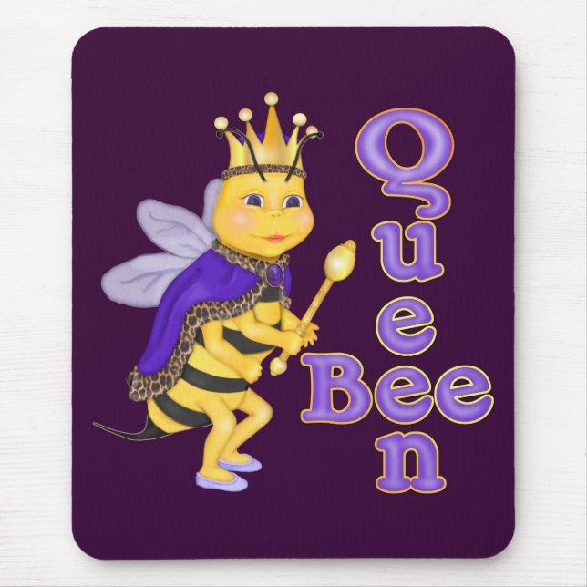 Funny Queen Bee Mouse Pad (Front)