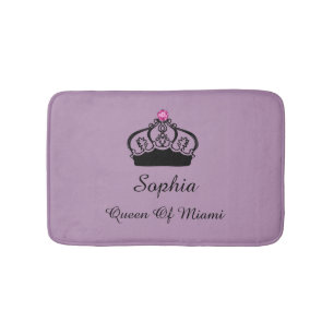 Funny Queen Monarchy Bath Mat
