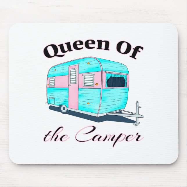 Funny Queen Of The Camper RV Mouse Pad (Front)