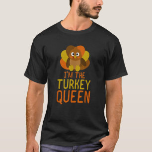Funny Queen Turkey Family Matching Thanksgiving T  T-Shirt
