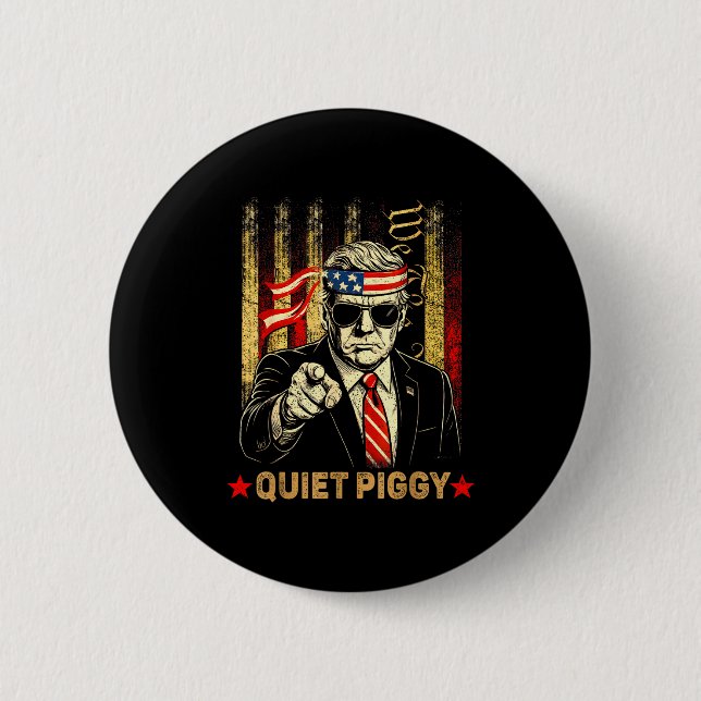 Funny Quiet Ggy  2 Inch Round Button (Front)