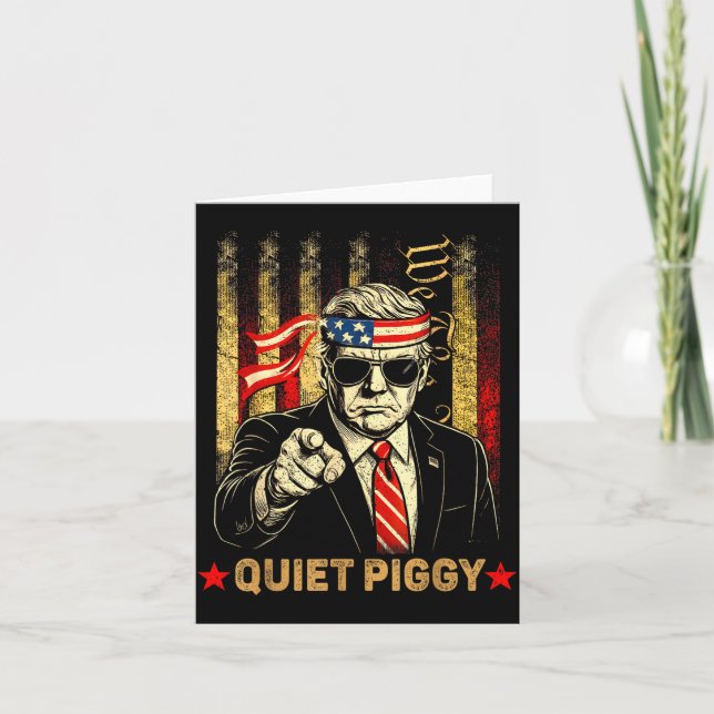 Funny Quiet Ggy  Card (Front)