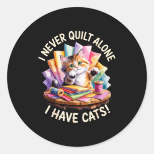 Funny Quilting Art For Men Women Quilt Lover Sewin Classic Round Sticker
