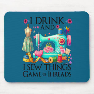Funny quilting art for women quilting sewing lover mouse pad