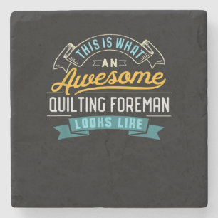 Funny Quilting Eman Awesome Job Occupation Stone Coaster