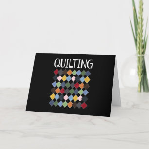 Funny Quilting Lovers Birthday Gifts Quilting Card