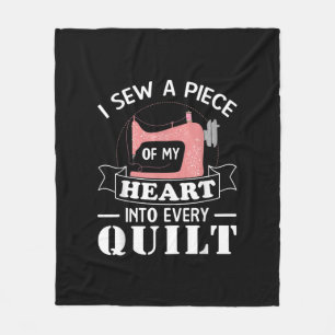 Funny Quilting Quilters Gifts Fleece Blanket
