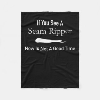 Funny Quilting Seamstress Gift Idea Quilting Fleece Blanket