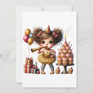 Funny Quirky Gnome Birthday Holiday Card