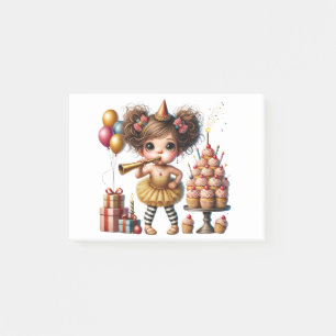 Funny Quirky Gnome Birthday Post-it Notes