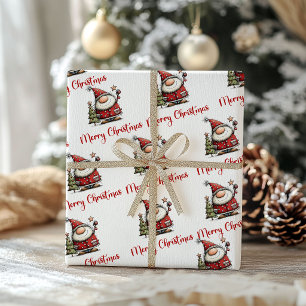 Funny Quirky Santa Cartoon Christmas Wrapping Pape Paper