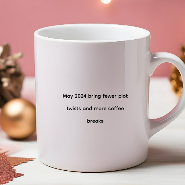 Funny Quote 2024 More Coffee Breaks Two-Tone Coffee Mug (Creator Uploaded)