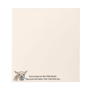 Funny Quote about Life with Chihuahua Dog Notepad