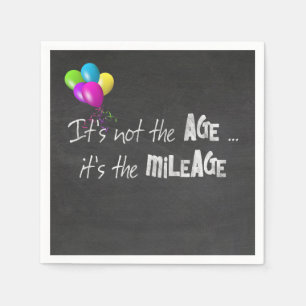funny quote about old age on chalkboard napkin