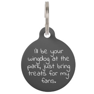 Funny Quote and Pink Paw, Pet Name, Phone   Grey Tag