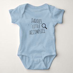 Funny quote baby grow, Daddies little accomplice Bodysuit