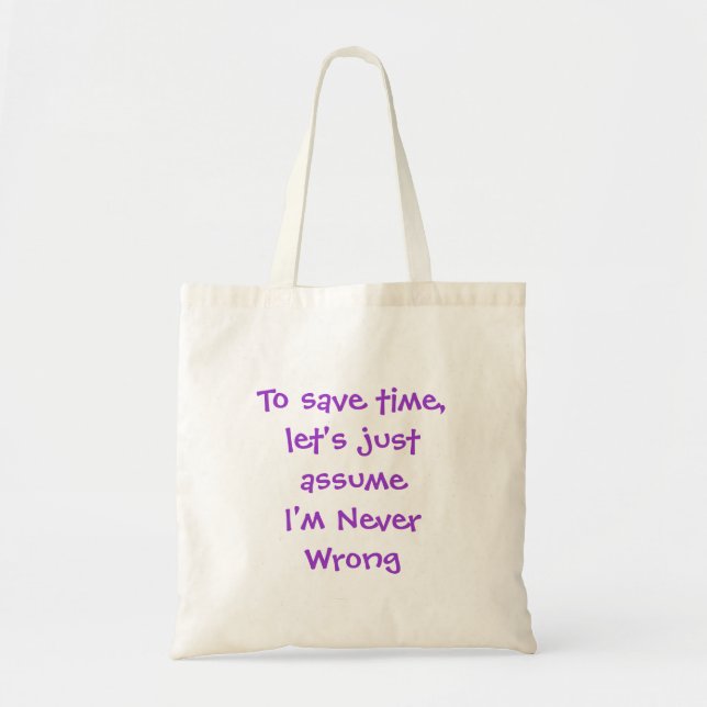 Funny Quote Bag (Front)