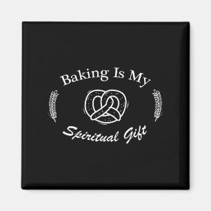 Funny Quote Baking Is My Sritual Gift For Pastry L Magnet