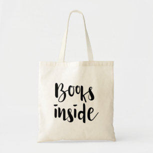 Funny Quote Books Inside Tote Bag