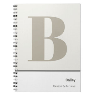 Funny Quote Create Your Own Monogrammed Notebook
