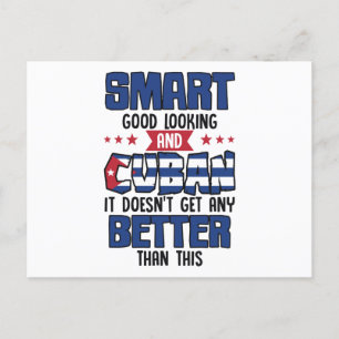 Funny Quote Cuban Flag Nationality Postcard
